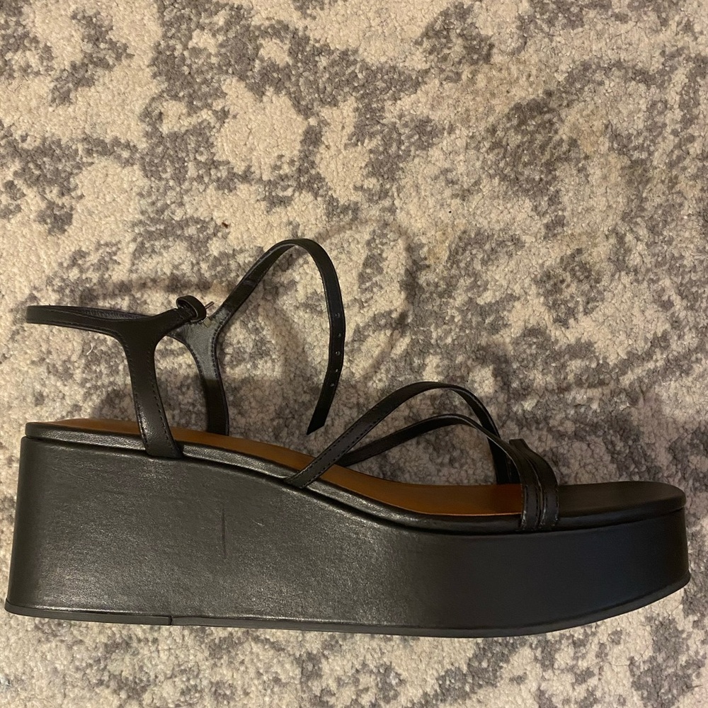 Reformation Zolander flatforms, 9, black